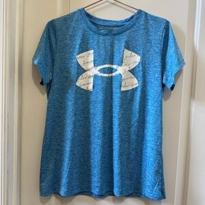 Under Armour Heathered Blue Tee